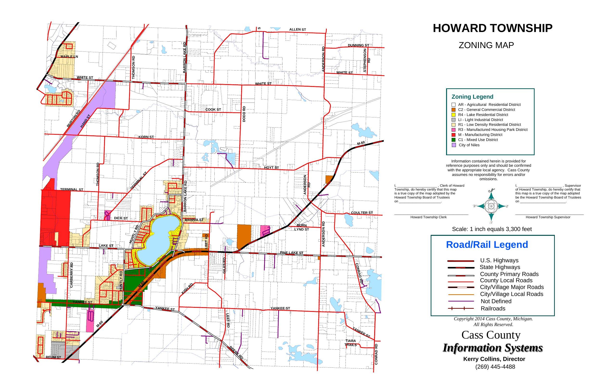 Howard Charter Township Zoning Map