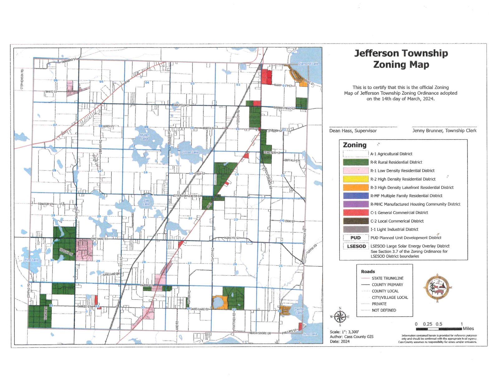 Jefferson Township Zoning Map