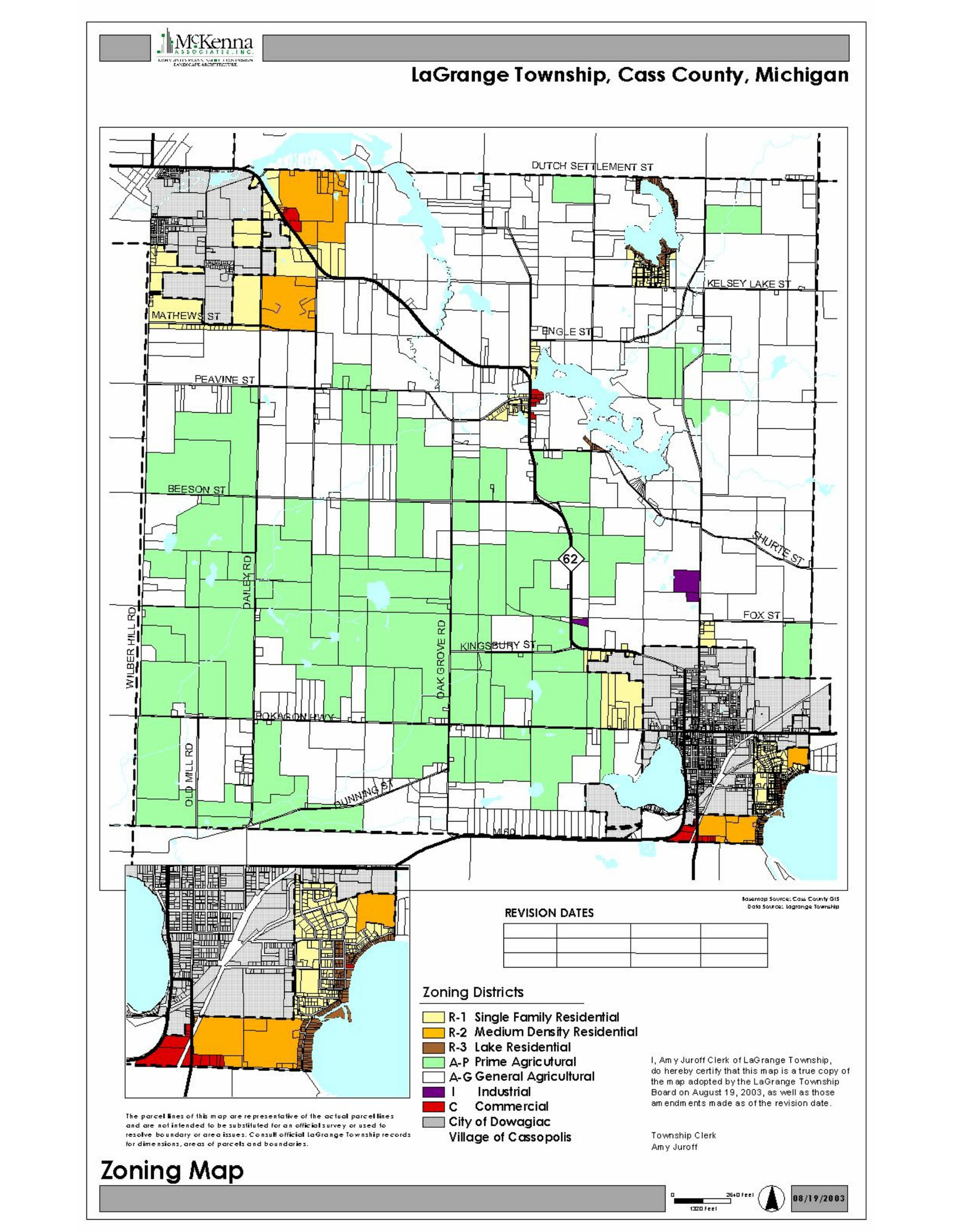 LaGrange Township Zoning Map