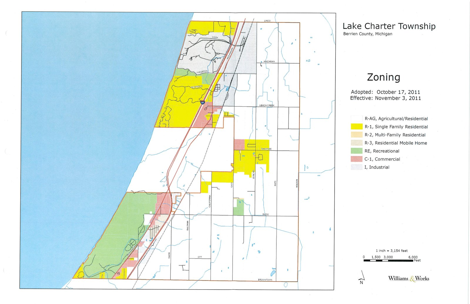 Lake Charter Township Zoning Map