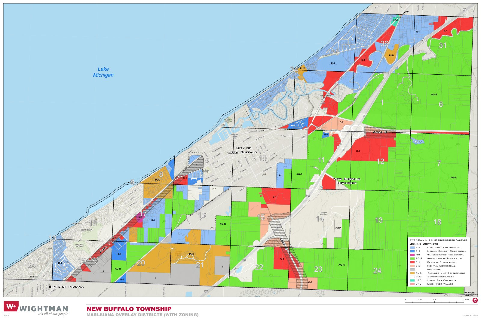 New Buffalo Township Zoning Map