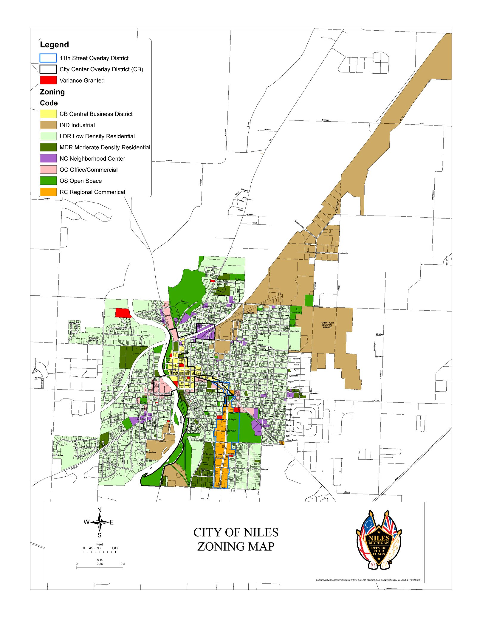 Niles Zoning Map