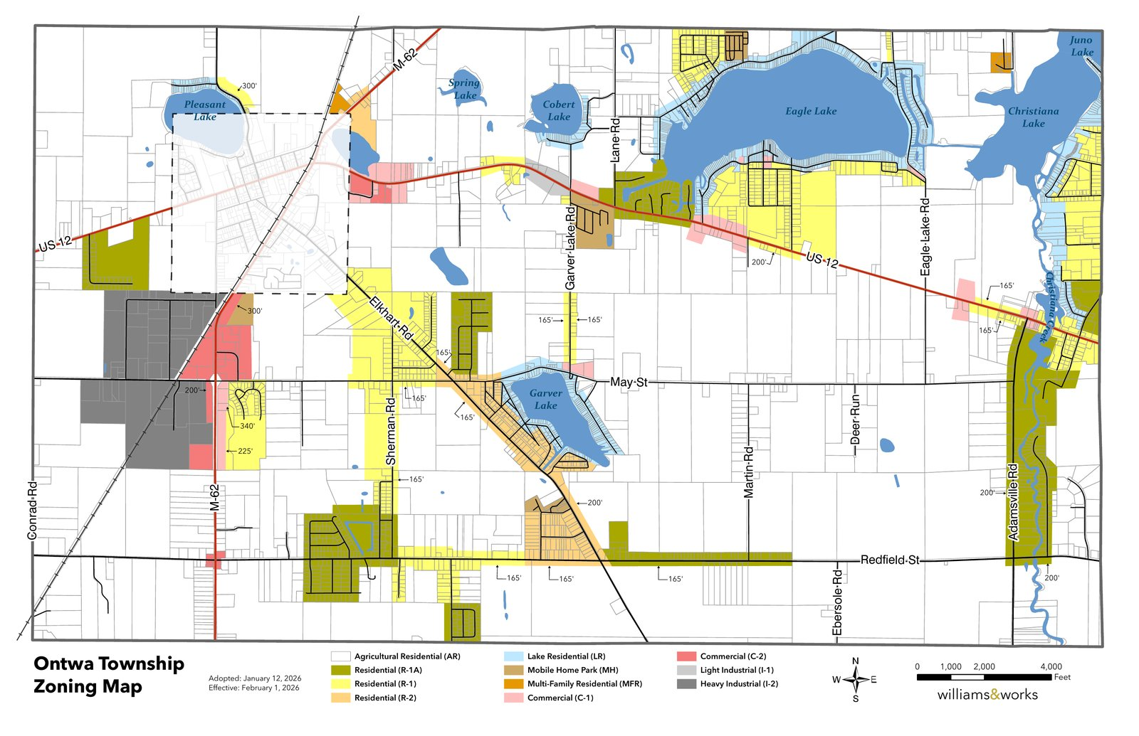 Ontwa Township Zoning Map