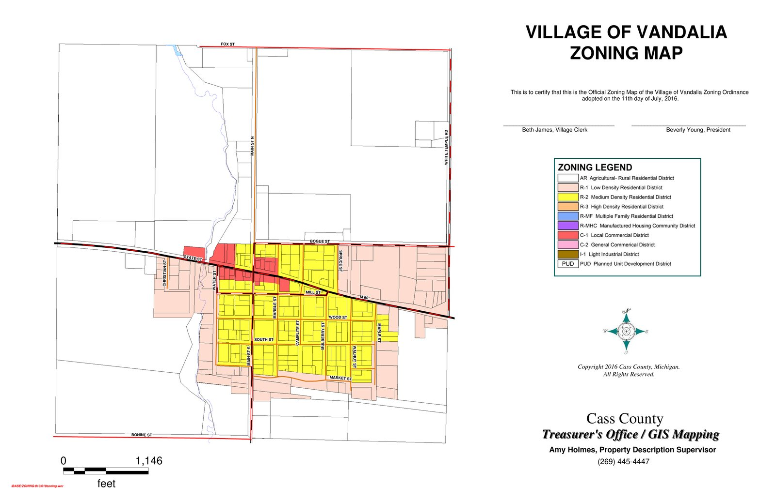 Vandalia Zoning Map